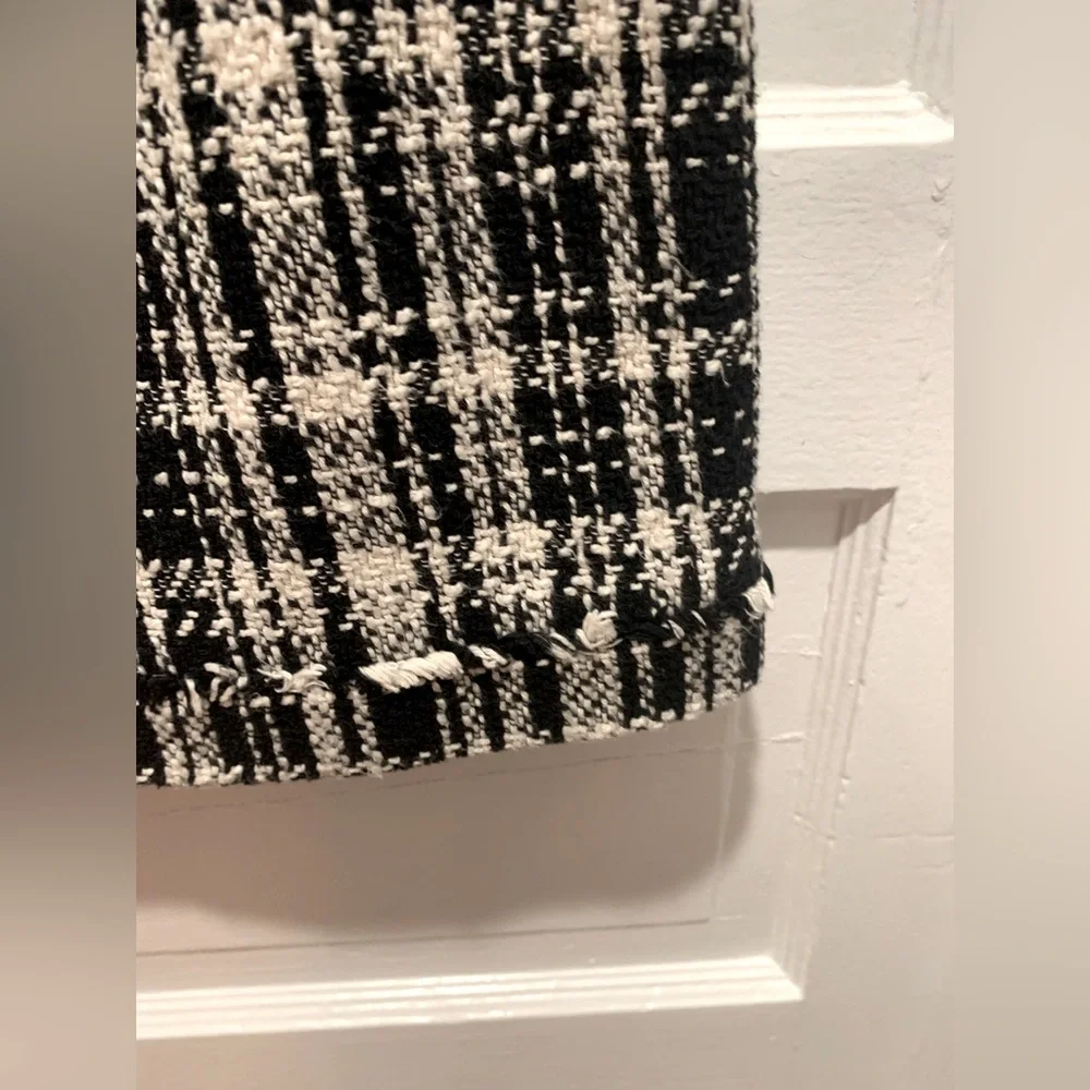 Bundle of Zara Black and White Tweed Jacket & Skirt - Picture 7 of 8
